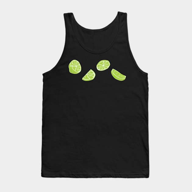 Lime Print Tank Top by luckylucy